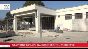 Stavebné úpravy v Dome smútku v Grinave