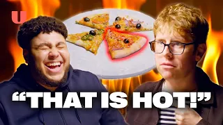Can Josh Widdicombe Handle The HEAT In Pizza Roulette?! | Big Zuu's Big Eats