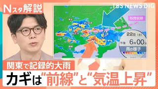 Record-breaking rainfall in Kanto... The keys are "weather fronts" and "rising temperatures," whi...
