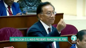 José Balcázar es el nuevo presidente transitorio de Perú