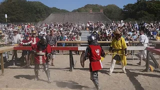 Armored fighters conquer Denmark’s Spøttrup Castle for IMCF World Championship