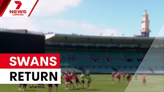 Suspended Sydney Swans players return to club | 7NEWS
