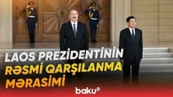 Prezident İlham Əliyev həmkarı Thonqlun Sisuliti qarşıladı - Baku TV