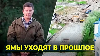 Dmitry Artyukhov inspected the progress of roadwork on Sovkhoznaya Street in Tarko-Sale