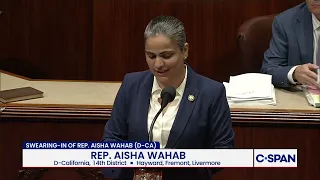 Speaker Johnson Swears in Rep. Aisha Wahab (D-CA)