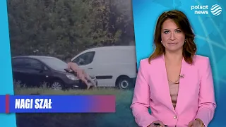 Naked 31-year-old ran through the city with a machete. Caught on camera