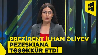 Prezident İlham Əliyev Azərbaycan haqqında söylədiyi xoş sözlərə görə Pezeşkiana təşəkkür edib