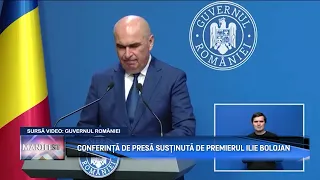 MANIFEST pt. 2 PRESS CONFERENCE HELD BY PRIME MINISTER ILIE BOLOJAN
