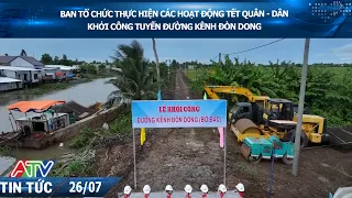 MILITARY-CIVILIAN TET ACTIVITIES ORGANIZING COMMITTEE BREAKS GROUND ON DON DONG CANAL ROAD PROJECT