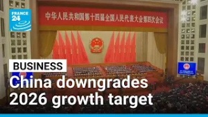 China sets lowest economic growth target since 1991 • FRANCE 24 English