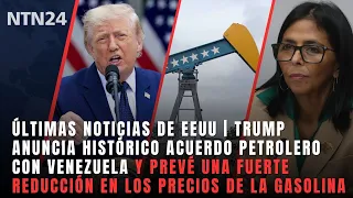 BREAKING NEWS US | Trump announces oil deal with Venezuela and expects price reduction