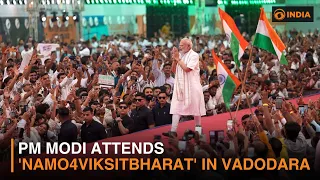 PM Modi attends 'Namo4ViksitBharat' in Vadodara | DD India