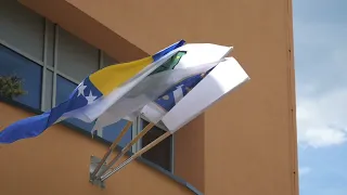 Part of the atmosphere from Kalesija ahead of the Bosnia and Herzegovina vs. Switzerland match