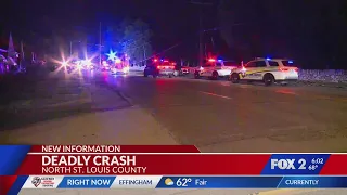 1 dead, 3 injured in overnight crash in north St. Louis County, dozens without power