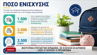 Φοιτητικό στεγαστικό επίδομα: Σε εξέλιξη οι αιτήσεις, ως 31 Ιουλίου η προθεσμία