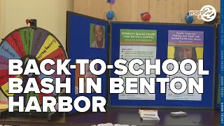 Berrien County Health Department hosts back-to-school bash in Benton Harbor