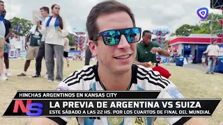 Argentine fans in Kansas City ahead of Argentina vs. Switzerland