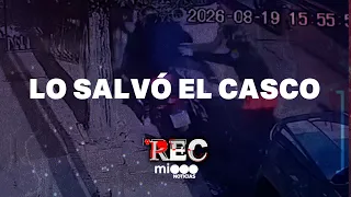 HIS HELMET SAVED HIM - FAMILY ROBBERY - #REC