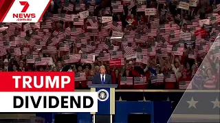 Trump promises $5,000 dividend for midterm win | 7NEWS