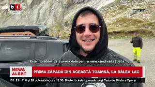 TOAMNĂ ALBĂ pe Transfăgărășan  PRIMA ZĂPADĂ