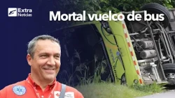 Bus rollover in Sarapiquí leaves four dead and mobilizes over 22 units