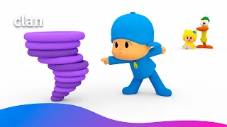 Watch out, Pocoyó! A tornado is coming! 🌪️
