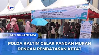 POLDA KALTIM GELAR PANGAN MURAH DENGAN PEMBATASAN KETAT