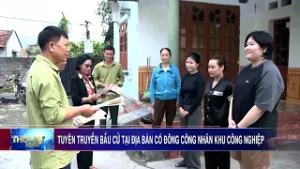 Tuyên truyền bầu cử tại địa bàn có đông công nhân khu công nghiệp