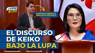 Santiago Bedoya analyzes Keiko Fujimori's first address: "There are good things and some things t...