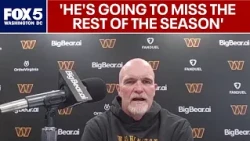 Coach Quinn announces Terry McLaurin will miss the rest of the season