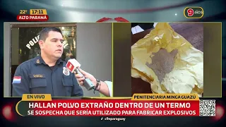 Suspicious substance found hidden in a thermos