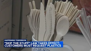 Customers must request plastic utensils as new law takes effect in NJ