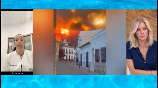La vecina de Los Gallardos que vio el inicio del incendio: "Lo tuvimos encima (...) muchos focos"