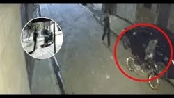 Security cameras capture two individuals pushing a stolen motorcycle in Tipitapa