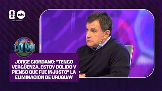 Jorge Giordano: "I'm ashamed, I'm hurt, and I think Uruguay's elimination was unfair"