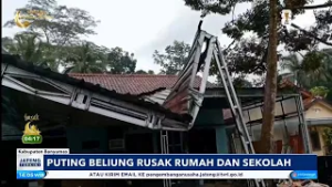 Puting Beliung Rusak Rumah Dan Sekolah