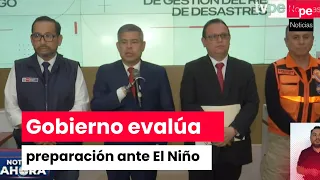 Government holds press conference after first Conagerd session regarding El Niño phenomenon