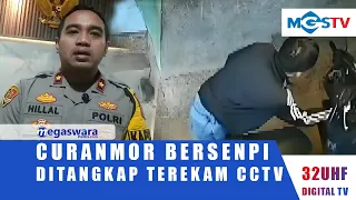 ARMED MOTORCYCLE THIEF ARRESTED AFTER BEING CAUGHT ON CCTV