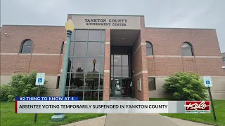 Absentee voting temporarily suspended in Yankton County for ballot error