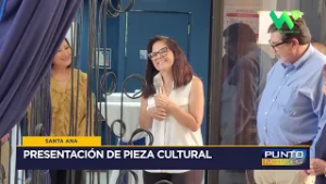 Santa Ana - Entregan pieza cultural en UNASA