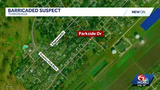 Lafourche Parish Sheriff's Office responds to barricaded suspect in Thibodaux