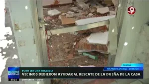 Una explosión de gas provocó graves daños en una vivienda de Paraná