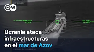 Ukrainian drone attacks set fire to a refinery and a port in Russia