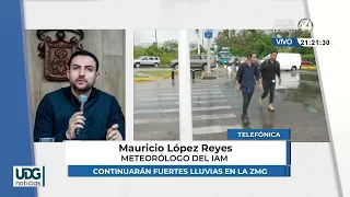 Mauricio López Reyes explains the causes of heavy rains in the Guadalajara Metropolitan Area