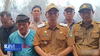 SOUTH SUMATRA TODAY - PEATLAND FIRE SPREADS NEAR SDN 14 NORTH INDRALAYA