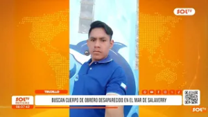 Trujillo: buscan cuerpo de obrero desaparecido en mar de Salaverry