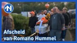 Langs een rouwstoet van duizenden mensen maakt Romano Hummel zijn laatste rit