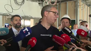 VUČIĆ OBIŠAO RADOVE NA SANACIJI KLINIKE GAK:U prvih 6 meseci rođeno 887 beba više nego prošle godine