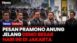 Jelang Demo, Pramono Imbau Massa Pendemo Jaga Ketertiban Umum di Jakarta | iNews Terkini