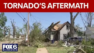 Menasha tornado aftermath, people cleaning up | FOX6 News Milwaukee